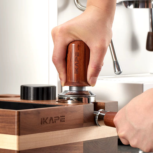 Crafted Wood Tamper with Stainless Steel