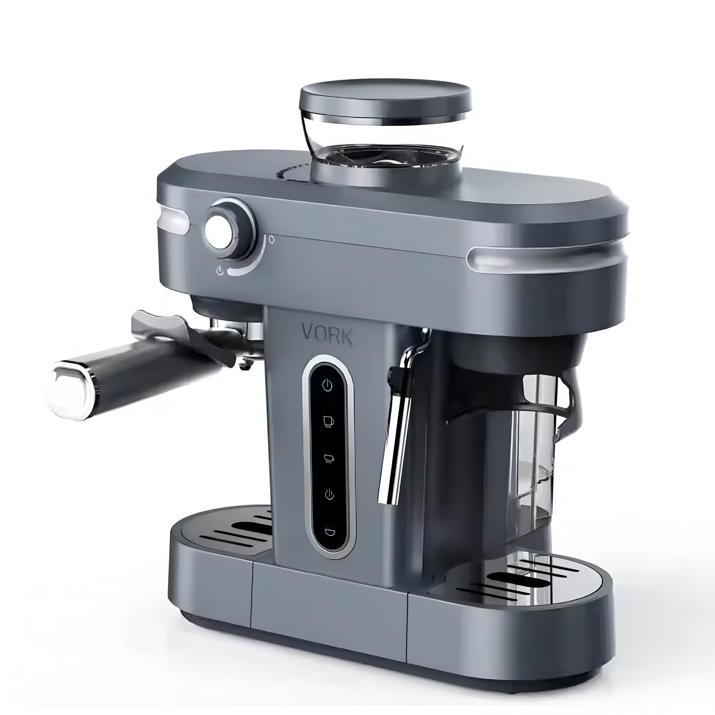 Modern Titanium 20-Bar Espresso Machine