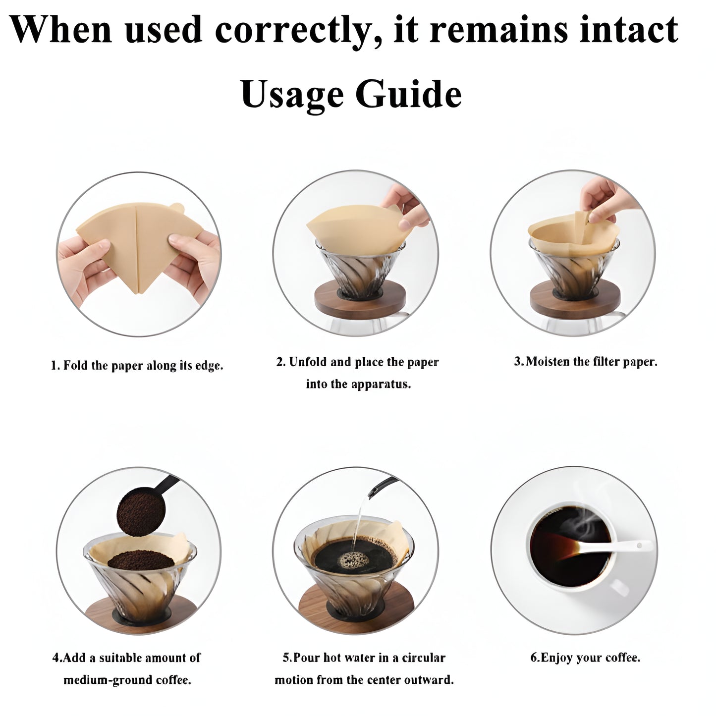 Premium Edge Flat-Bottom Coffee Filters