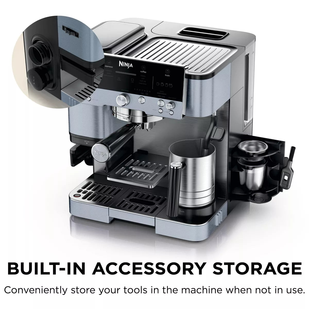 Ninja Luxe Café Premier Series 3-In-1 Espresso, Coffee and Cold Brew Machine