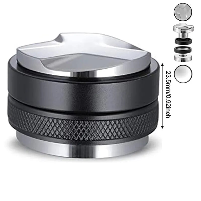 51/53/58Mm Coffee Distributor & Tamper, Dual Head Coffee Leveler Fits, Adjustable Depth-Espresso 3Angled and Flat Tampers