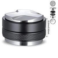 51/53/58Mm Coffee Distributor & Tamper, Dual Head Coffee Leveler Fits, Adjustable Depth-Espresso 3Angled and Flat Tampers