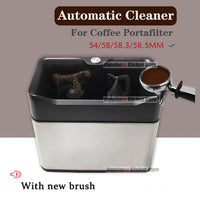 Automatic 58Mm Coffee Portafilter Cleaner Electric Cleaner for 54/58.3/58.5Mm Portafilter Stainless Steel Commercial Coffee