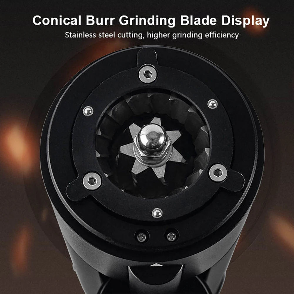 Electric Coffee Grinder 420 Stainless Steel Conical Burr Grinder Portable Coffee Grinder Household Small Grinder Tools