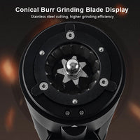 Electric Coffee Grinder 420 Stainless Steel Conical Burr Grinder Portable Coffee Grinder Household Small Grinder Tools