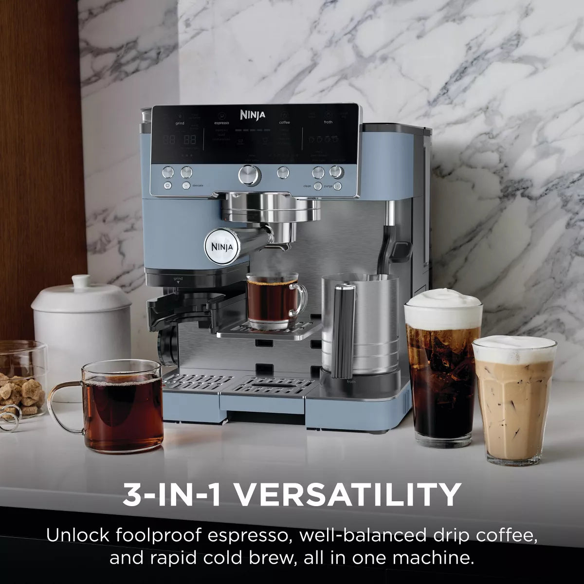 Ninja Luxe Café Premier Series 3-In-1 Espresso, Coffee and Cold Brew Machine