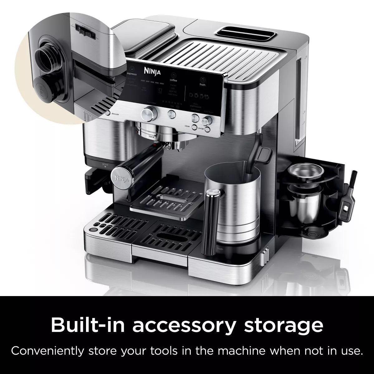 Ninja Luxe Café Premier Series 3-In-1 Espresso, Coffee and Cold Brew Machine