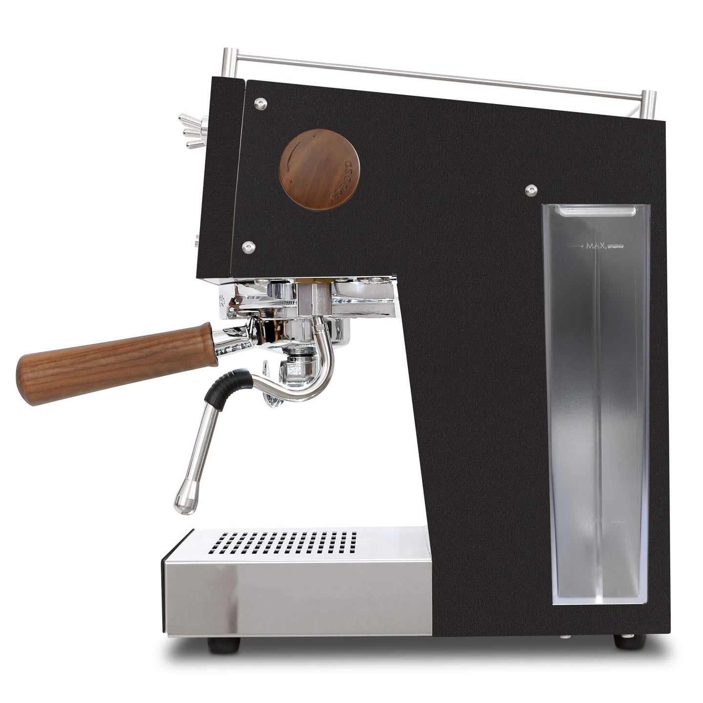 Steel UNO Programmable Espresso Machine W/Pid Controller, Single Thermoblock, 120V (Black)