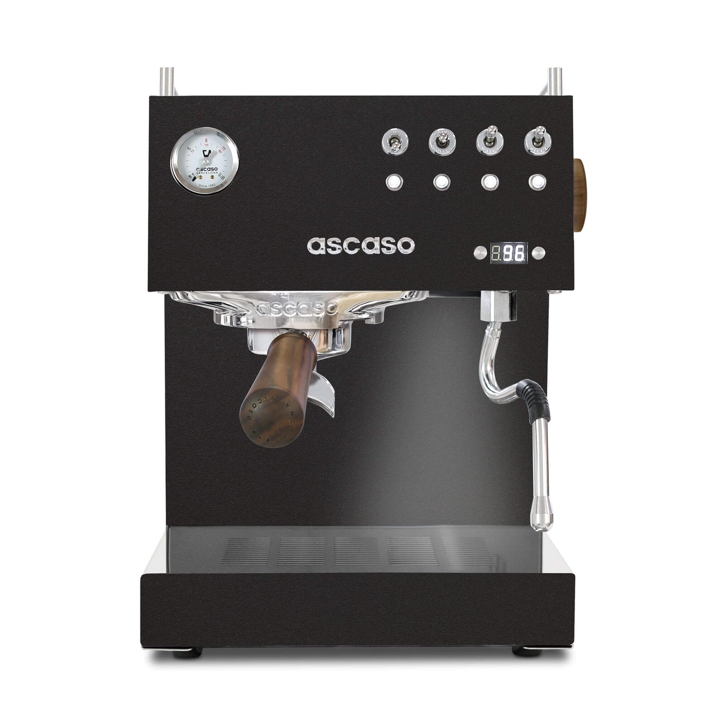 Steel UNO Programmable Espresso Machine W/Pid Controller, Single Thermoblock, 120V (Black)