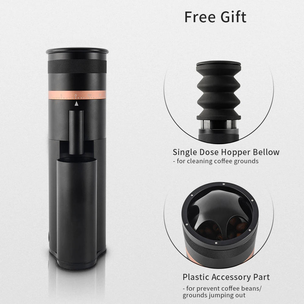 Electric Coffee Grinder 420 Stainless Steel Conical Burr Grinder Portable Coffee Grinder Household Small Grinder Tools