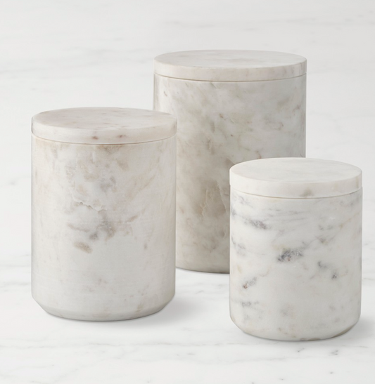 Contemporary Marble Canisters