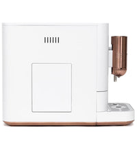 Café Affetto Automatic Espresso Machine + Milk Frother | Built-In & Adjustable Espresso Bean Grinder | One-Touch Brew in 90 Seconds | Matte White, 1.2 Liter