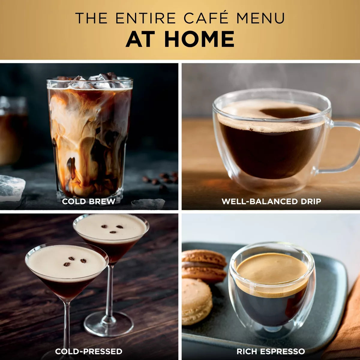 Ninja Luxe Café Premier Series 3-In-1 Espresso, Coffee and Cold Brew Machine