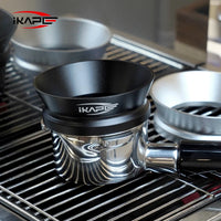 Espresso Magnetic Dosing Funnel, Fit for 51Mm, 54Mm, 58Mm Bottomless Portafilter with Powerful Magnetism (Black/Silver)