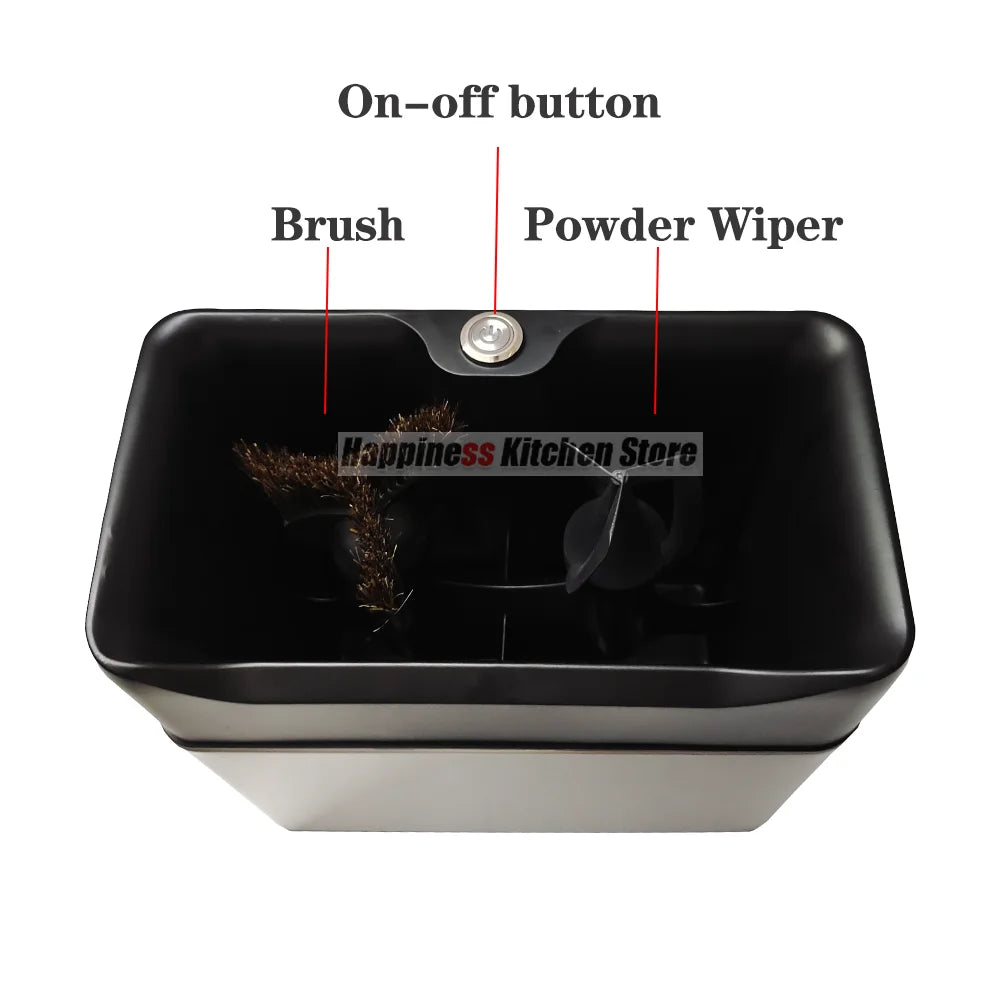 Automatic 58Mm Coffee Portafilter Cleaner Electric Cleaner for 54/58.3/58.5Mm Portafilter Stainless Steel Commercial Coffee